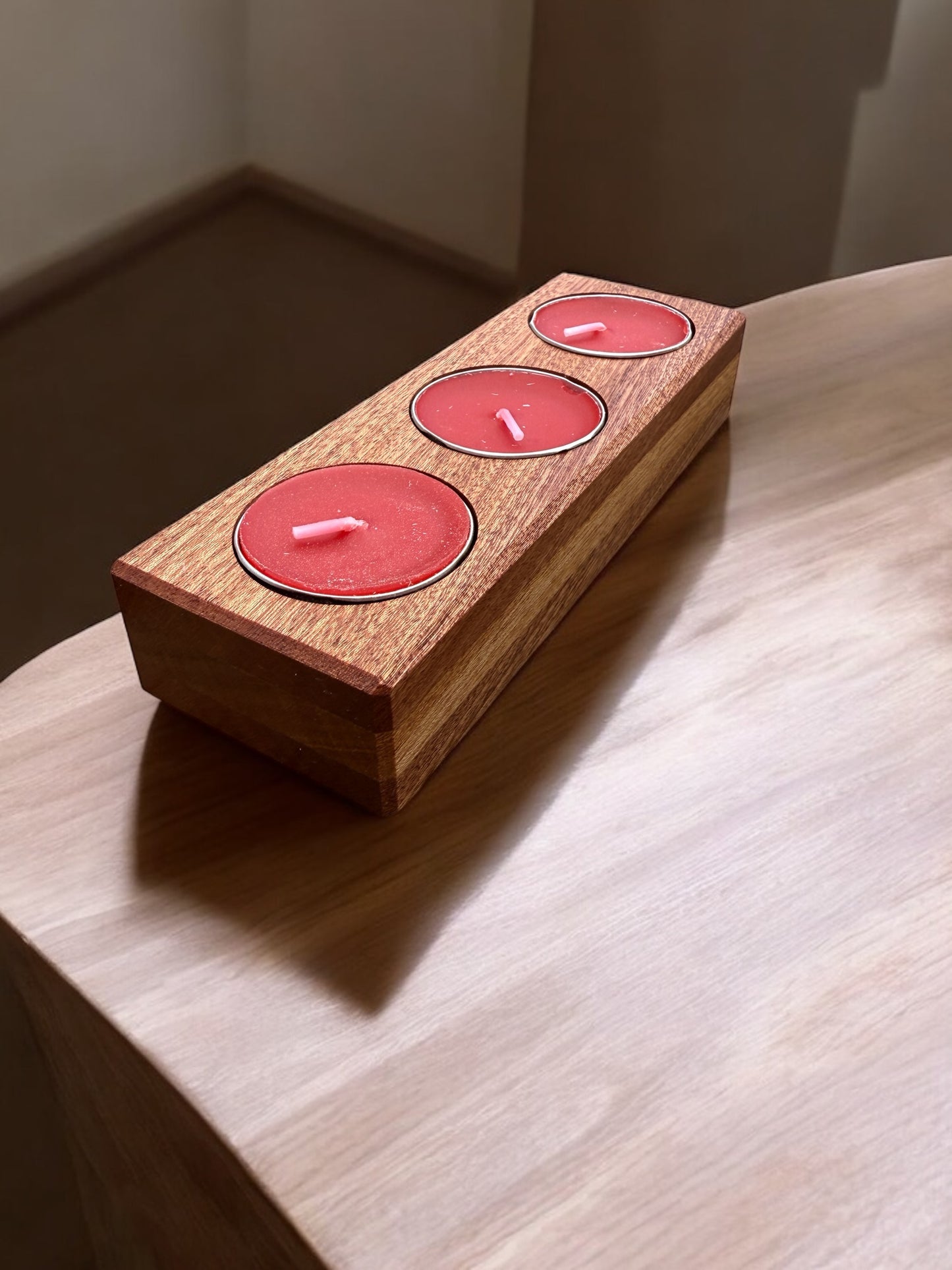 Handmade Hardwood Tea Light Holder