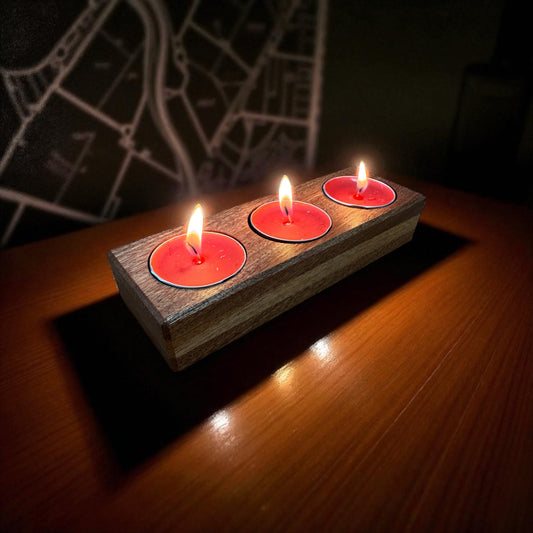 Handmade Hardwood Tea Light Holder